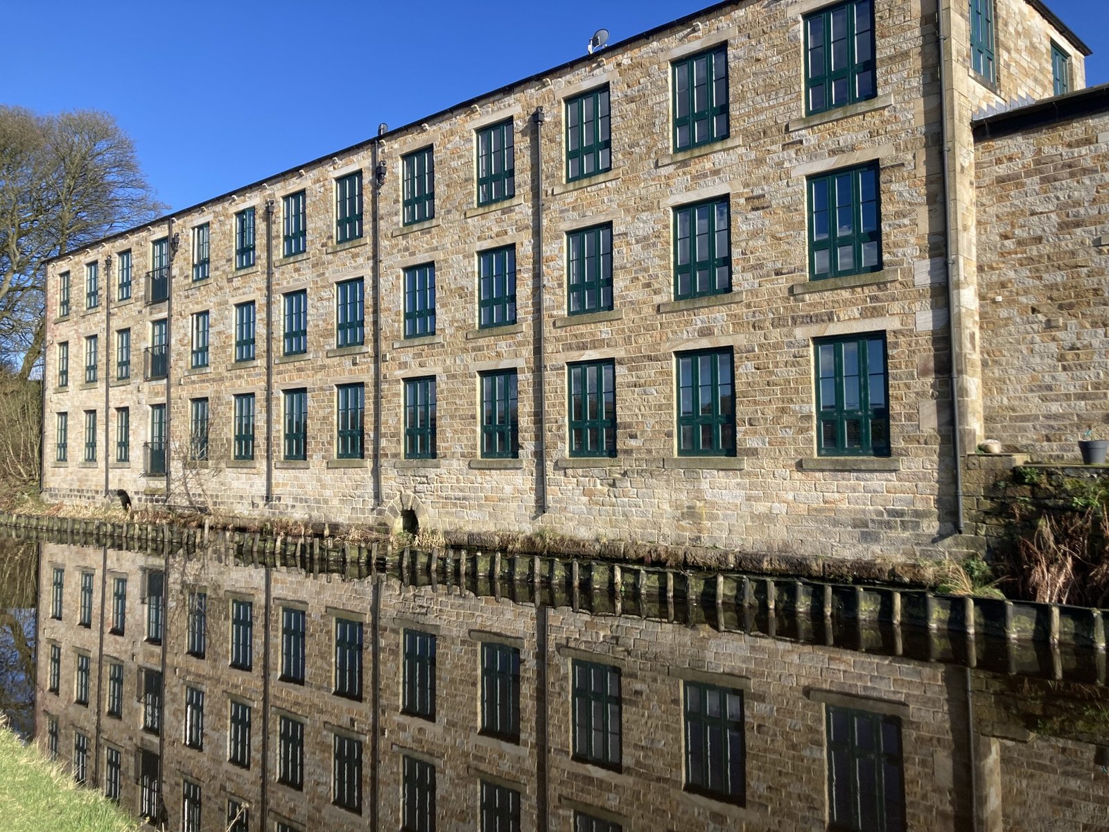 Converted mill near Clegg Hall by Rochdale Canal Converted mill near Clegg Hall by Rochdale Canal