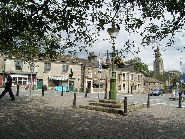 Church Street in Littleborough inc Falcon Inn